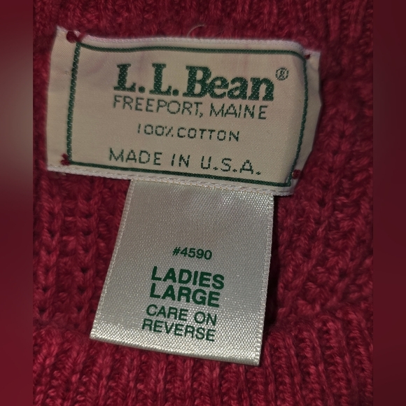 Vintage L.L. Bean Sweater Size Large - Picture 3 of 3